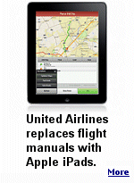United Airlines is replacing the hefty flight manuals and chart books its pilots have long used with 11,000 iPads carrying the same data.